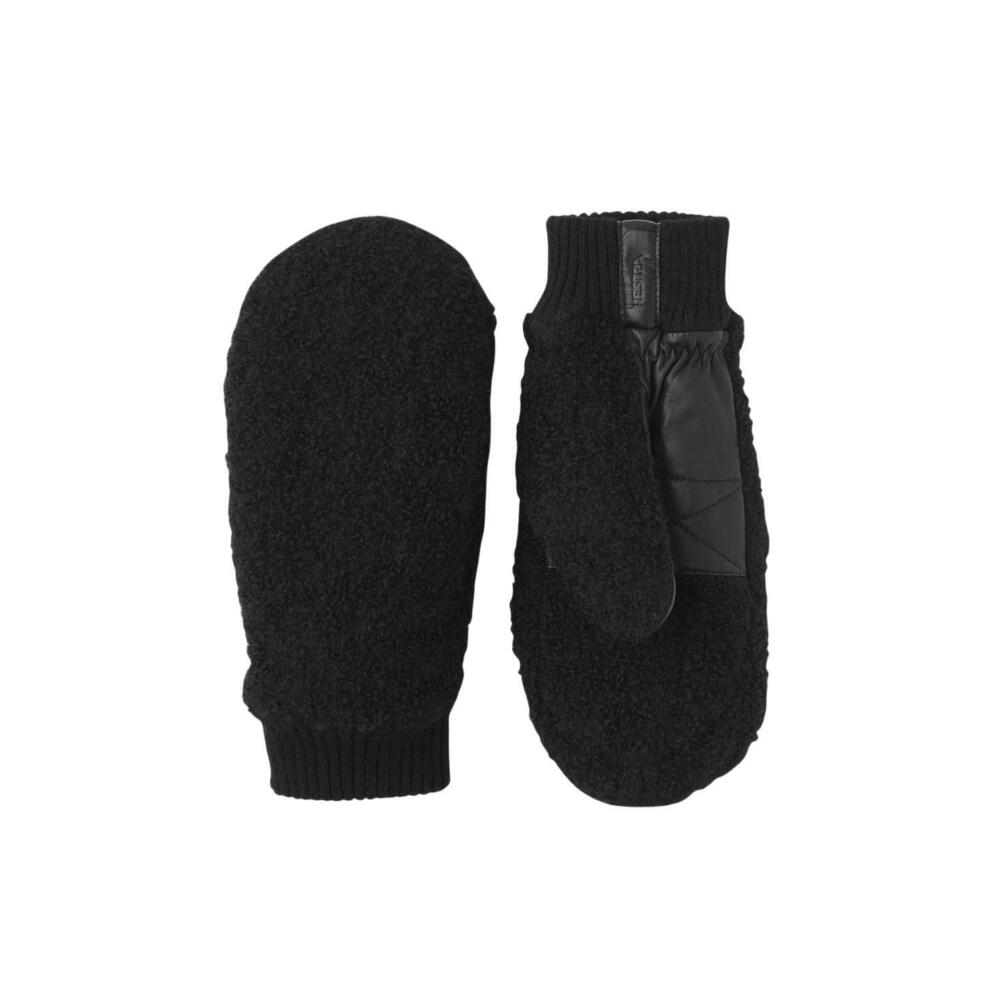 NEW HESTRA women's emilia mitten in black